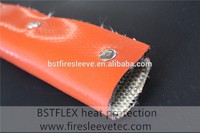 more images of BSTFLEX silicone fiberglass fire sleeve with metal snap