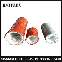 Silicone Fiberglass Knitted Fire Sleeve