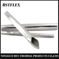 more images of Heat Shield Aluminum Fiberglass Braided Sleeve