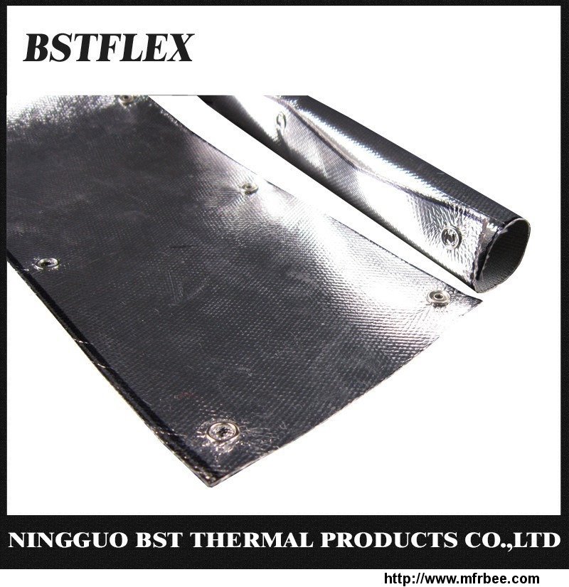 heat_reflective_aluminum_coated_fiberglass_sleeve_with_snap