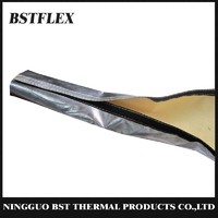Heat Reflective Aluminum Aramid Sleeve with Velcro