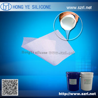 Silicone rubber for coating textile