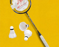 Professional training carbon&graphite badminton racket