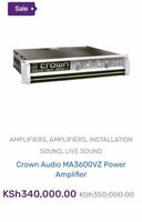 Crown Audio MA3600VZ Power Amplifier (KSh340,000.00)