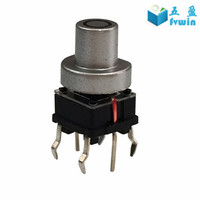 7*7 Momentary Tactile Switch Red Led With Transparent Push Button
