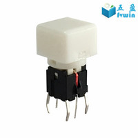 LED Illuminated Light 6*6 Tact Switch for Multimedia Video Processor