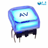 Pro Audio and Video illuminated 12mm Clear Button Switch