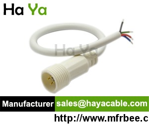 flexible_led_strip_male_to_female_4p_waterproof_connector_cable_wire