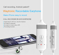 WT high quality stereo bluetooth earphone recordable earbuds