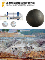 B3B Steel material gold mine grinding steel round balls for ball mill for sale