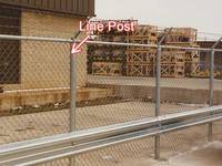 Commercial Chain Link Fence Post
