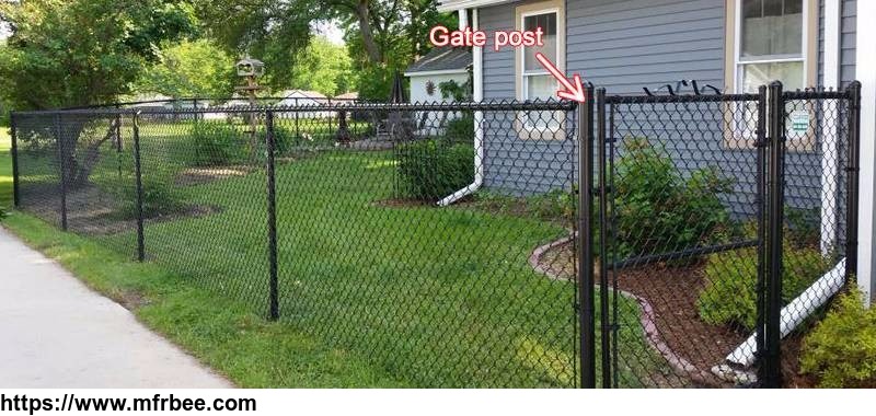 residential_chain_link_fence_post