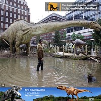 My dino-11High simulation animatronic dinosaur statue show