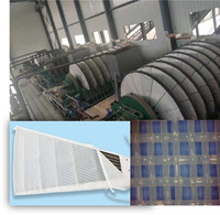 Upright filter cloth disc and multi-disc filter cloth bag alkali resistance
