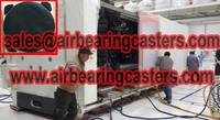 Air Bearing and Caster Equipment for moving large machinery