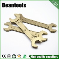Non Sparking double U type wrench ,open end spanner .safety alloy copper wrench