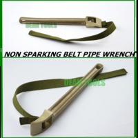 non sparking belt pipe wrench with strap ,copper aluminum 300*425mm