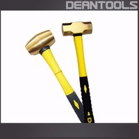 Non sparking brass re copper hammer ,safety copper alloy sledge hammer fiber handle 22lbs,