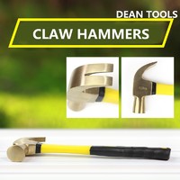 more images of safety copper alloy non sparking claw type hammer nail pulling hammers