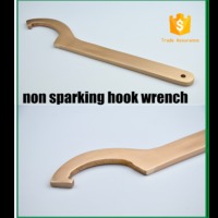 more images of non sparking adjustable hook wrench ,c wrench ,aluminum bronze from China
