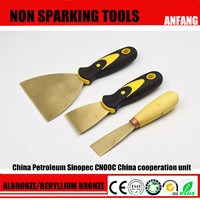non sparking scraper ,fiberglass handle brass material copper alloy hand tools