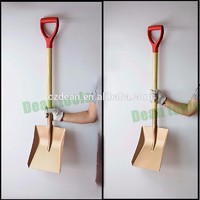 non sparking square shovel ,with wooden handle ,point shovel .with wooden handle