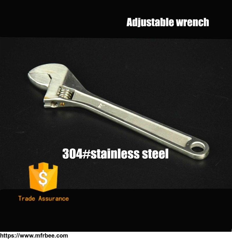 non_magnetic_anti_corrosion_adjustable_wrench_304_stainless_steel_tools