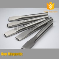Non-Magnetic Titanium flat chisel 5" x 7/8{304# tainless steel} cold chisel with high quality