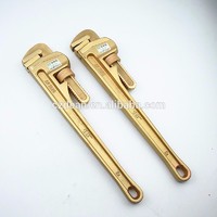 Anti magnetic non sparking beryllium copper pipe adjustable shifter spanner , American type -2006 Dean Tools