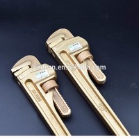 more images of 12 in. Safety Non Sparking Adjustable-End Wrench Tube Pipe Spanner American Type For Gas Station