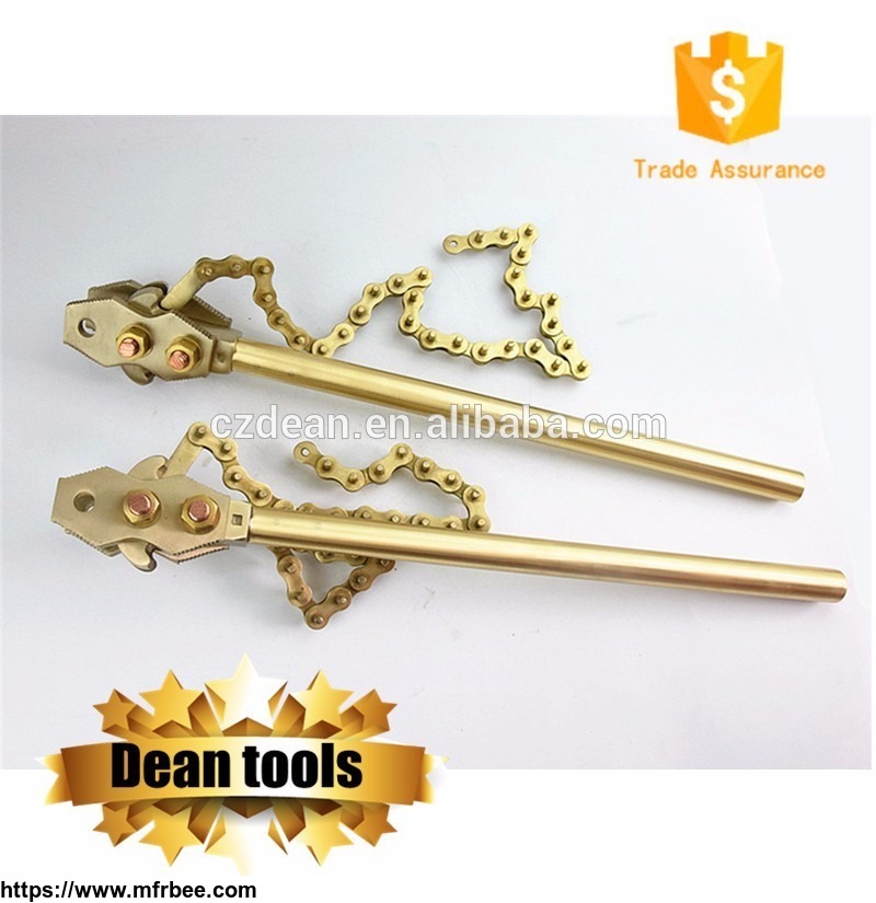 hot_selling_non_sparking_beryllium_copper_chain_pipe_wrench_drop_forged_hand_tools_from_china