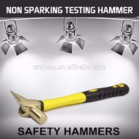 non sparking non magnetic no corrosion testing hammer fiber glass handle