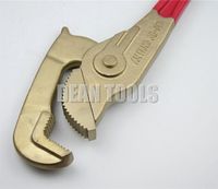 Non sparking copper alloy adjustable wrench 250mm aluminum bronze or beryllium copper