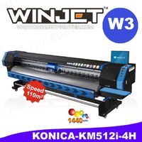 Winjet Konica W3 solvent printer digital Solvent printer for Konica 35 50pl Konica solvent printing machine