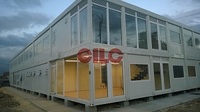 Mobile House Cabin Container with Large Glass Windows
