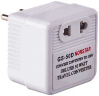 NORSTAR GS-50D 50 WATT STEP DOWN INTERNATIONAL TRAVEL CONVERTER