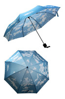 3 fold manual pg heat transfer blue umbrella