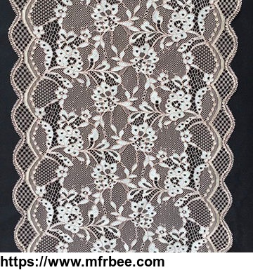 swiss_22cm_width_elastic_lingerie_embroidery_tulle_nylon_stretch_lace_trim_fabric