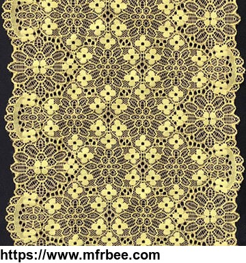 fashional_yellow_stretch_textronic_lace_trim_for_party_dresses