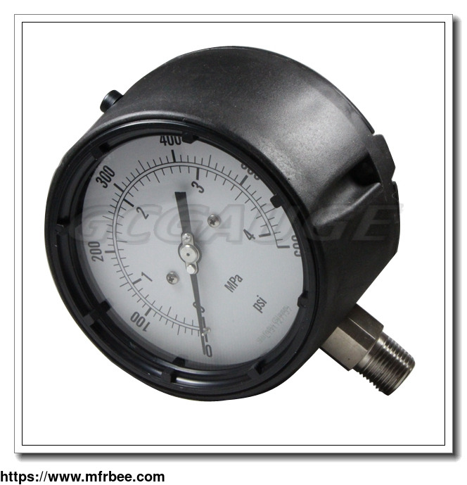 4_5_inch_polypropylene_case_stainless_steel_bottom_connection_safety_pressure_gauge