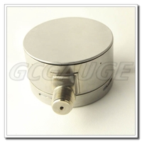 4 Inch All Stainless Steel Bottom Connection Safety Pattern Pressure Guages with Blow-out Back