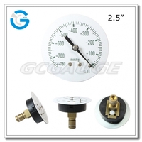 more images of 2.5 Inch Medical Capsule Low Pressure Gauge Single Capsule Bottom Connection