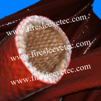 Silicone coated fiberglass fire sleeve