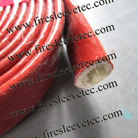 silicone rubber fiberglass heat protection sleeve
