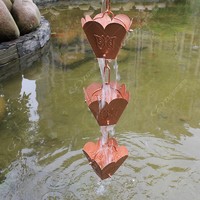 more images of Butterfly Cup Garden Rain Chain