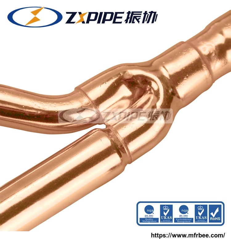 copper_disperse_pipe_refrigerant_distribution_coupling_branch_joint
