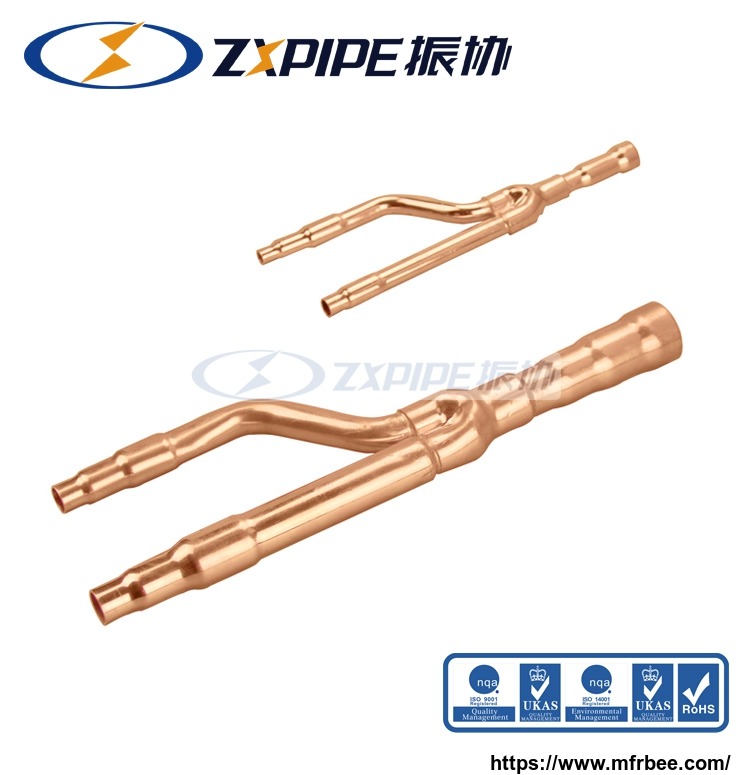cu_99_99_percentage_copper_branch_pipe_22t_disperse_pipe_for_central_air_conditioner