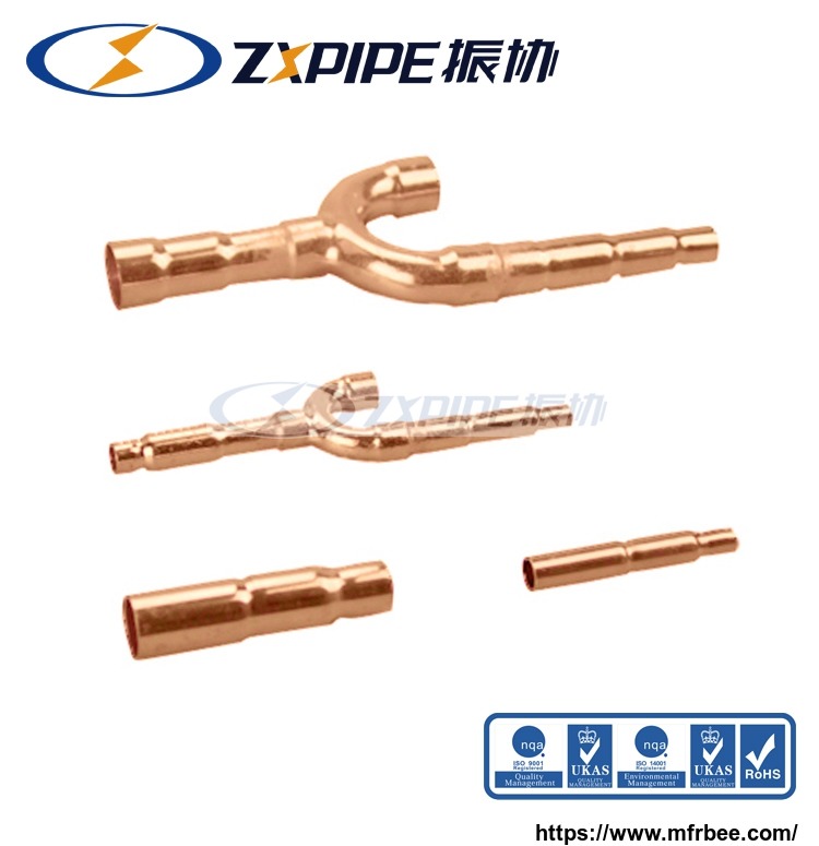 y_joint_disperse_pipe_copper_spare_parts_for_media_series_vrv_vrf