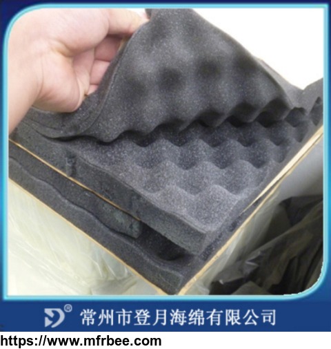 high_quality_sound_absorbent_fireproof_wave_shaped_foam