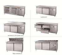 more images of buffet cold food display / Sandwish stainless steel workbench